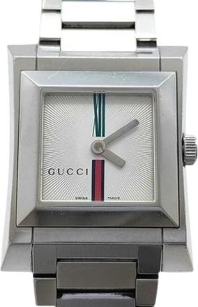 Gucci Pre-owned 111L Polshorloge - Dames - Vintage Horloges - Wit - ONE Size - Vintage