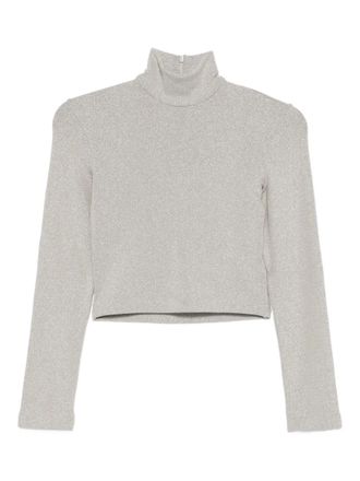 Ralph Lauren Collection Top met col en glitter - Beige
