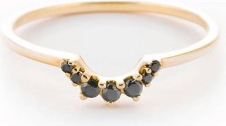 Anna Sheffield Womens Diamond Tiara Band In Black