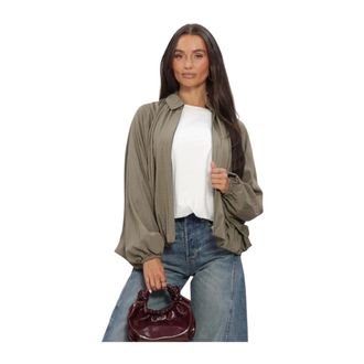 Catwalk Junkie Gelaagde Blouse - Dames - Blouses & Shirts - Groen - Maat: XL Nylon