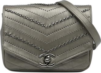 Chanel Small Chevron Data Center Envelope Flap Bag