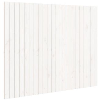 Berkfield Home Wall Headboard White 140x3x110 cm Solid Wood Pine | Size: 140 x 3 x 110 cm