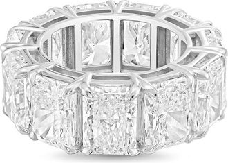 Diana M. Jewels 14kt white gold 19.00cts radiant lab grown diamond eternity band