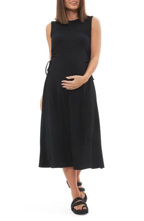 Ripe Carol Rib A-line Dress in Black at Nordstrom, Size X-Small