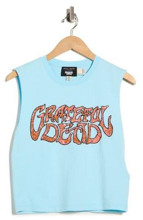 Alice & Olivia Micah Embellished Muscle Tank in Carolina Blue Multi at Nordstrom Rack, Size X-Small/small