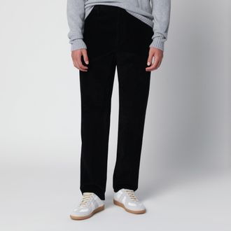 Loro Piana Pantalone grigio scuro in velluto a costine