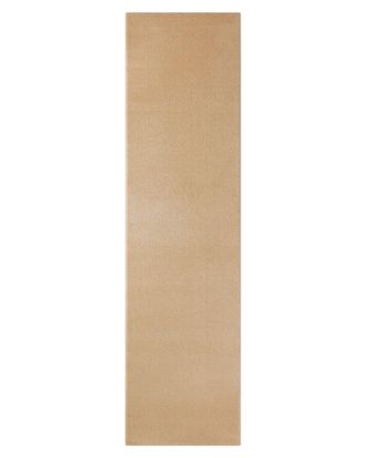 Esprit Alfombra tejida terciopelo corto beige arena 80x230