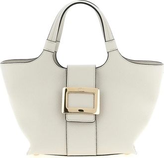 Roger Vivier Belle Vivier Mini Shopping Bag - Dames - Shoppers - Grijs - ONE Size - Leer - Tassen