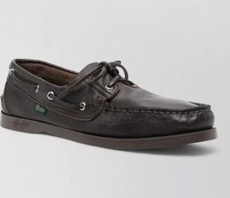 Paraboot boat shoes lace up rubber sole design