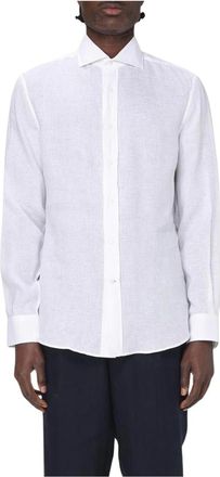 Brunello Cucinelli Heren, Overhemden, Wit, Maat: 2XL Linnen