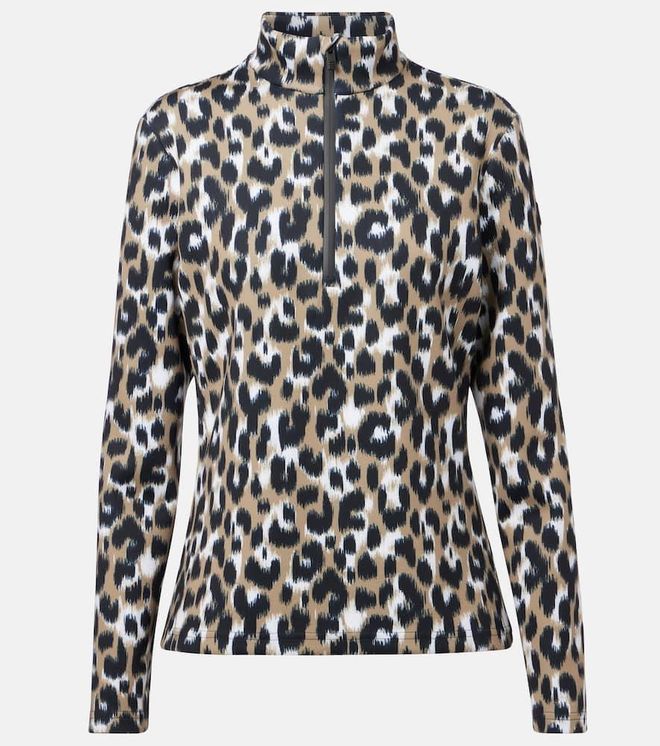 Orion leopard-print ski top
