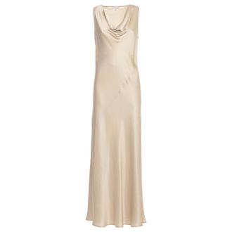 Antonelli Dames, Jurken, Beige, Maat: XS Zijde