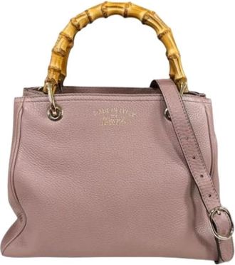 Gucci Borsa a spalla vintage Pre-owned in bamb&ugrave; - - Pre-owned - Donna - Rosa - ONE SIZE