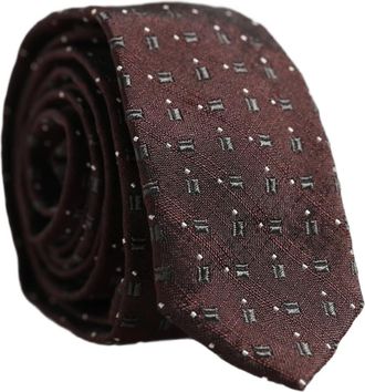 Dolce & Gabbana Necktie - Heren - Stropdassen - Rood - ONE Size - Polyester - Accessoires