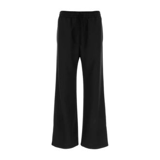 Valentino Garavani Sweatpants, male, Black, Size: L Nylon Pants With VLogo Patch