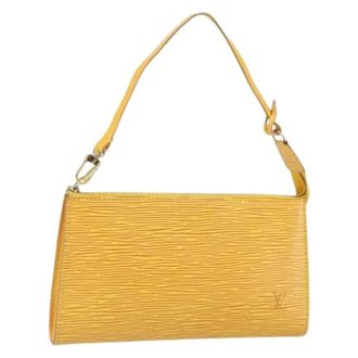 Louis Vuitton Pre-owned Shoulder Bags, female, Yellow, Size: ONE SIZE Pre-owned Vintage Shoulder Bag