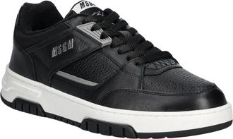 Msgm Leren Sneakers - Heren - Sneakers - Zwart - 40 EU - Leer - Schoenen
