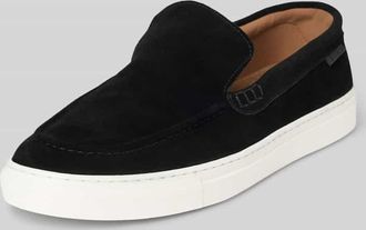 Poelman Loafer aus echtem Leder mit Logo-Detail in Black, Gr&ouml;&szlig;e 41