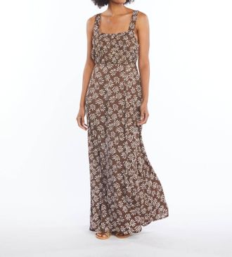 Skemo Palm Sicily Maxi Dress In Brown