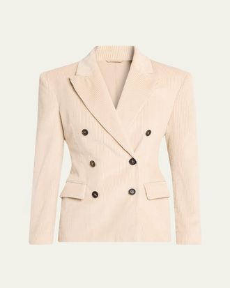 Brunello Cucinelli Cotton Corduroy Double-Breasted Jacket