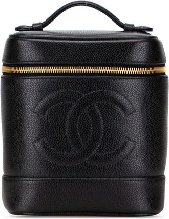 Chanel Pre-owned Bags, female, Black, Size: ONE SIZE Pre-owned Cosmetic Vanity Case