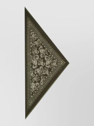 Etro paisley triangle foulard lightweight scarf
