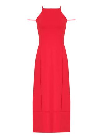 Gloria Coelho cut-out midi dress - Red