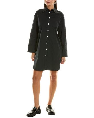 Proenza Schouler White Label Soft Poplin Button-Down Shirtdress