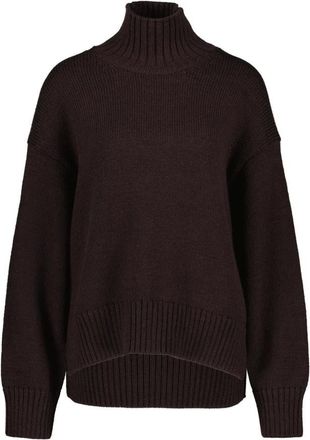 Closed Gebreide coltrui - Dames - Truien - Bruin - Maat: XL Wol