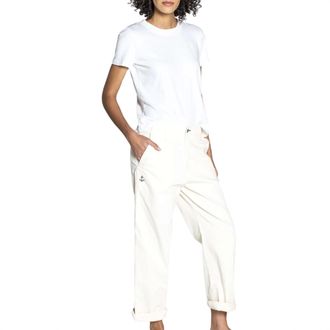 ASKK NY Womens Chino Embroidery Pant In Cream