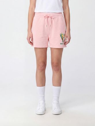 Casablanca Organic Cotton Jogging Shorts with Embroidered Logo and Drawstring Waist