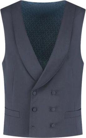 Michael Kors Mk 0Sv 01012 Gilet - Heren - Gillet - Blauw - M - Kostuums