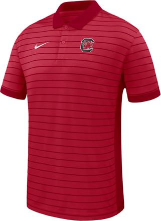 Nike South Carolina Sideline Victory Stripe Nike Mens Dri-FIT College Polo in Red | ZM03BGE643SCAR-CRM