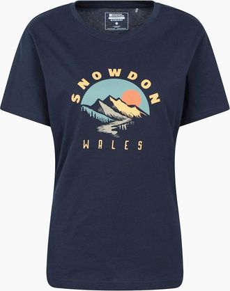 Mountain Warehouse Womens Mountain Warehouse Womens/Ladies Snowdon Relaxed Fit Short-Sleeved T-Shirt - Navy - Size: 10