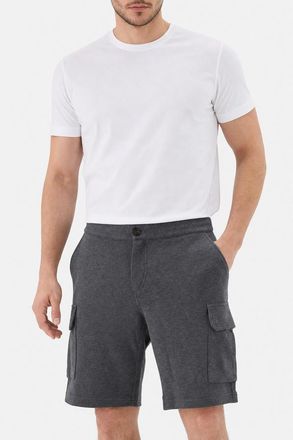 Brunello Cucinelli MenS Dark Grey Cotton Cargo Shorts, Size S