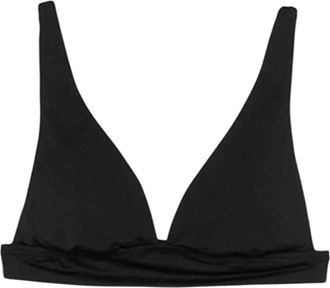 Ralph Lauren Black Logo Embroidery Bikini Top