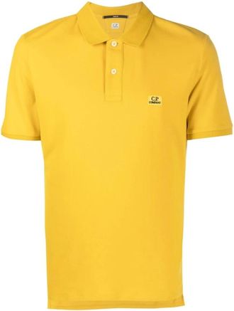 C.P. Company 239 Polo Piquet - Heren - Polos - Geel - M - Katoen - Tops