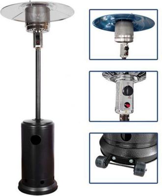 GTR Stufa Fungo A Gas Termopatio Di Calore Riscaldamento Esterno C/ruote 13 Kw 37900