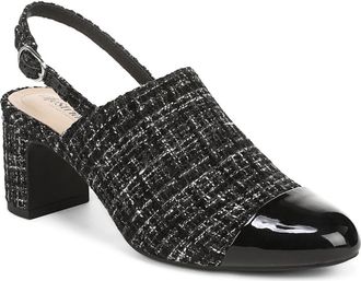 Life Stride Tessa Slingback Pump in Black Multi at Nordstrom, Size 7.5