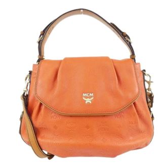 MCM Pre-owned Handbags, female, Orange, Size: ONE SIZE Pre-owned Mws1Aie81Or001 Crossbody Bag