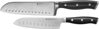 J.A. Henckels International Forged Accent 2-pc Asian Knife Set - Black Handles