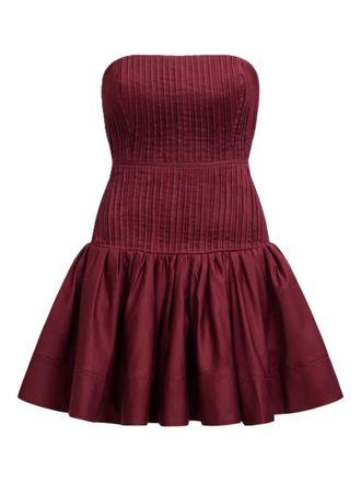 Aje Vacation strapless mini-jurk - Rood