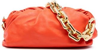 Bottega Veneta Pre-owned Clutches, female, Orange, Size: ONE SIZE Pre-owned The Chain Pouch
