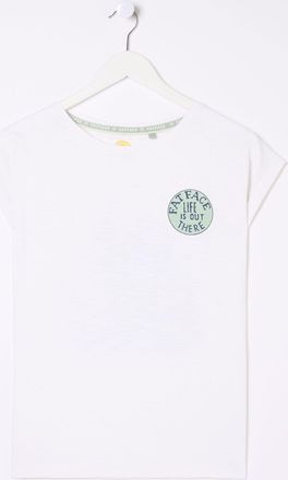 Fat Face FatFace Aloa White Us Car 100% Cotton T-Shirt