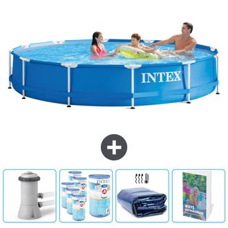Intex Piscina Con Estructura Redonda - 366x76 Cm - 7-piezas Scb118