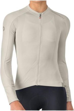Castelli Espresso 2 Long Sleeve Jersey Velotrikot f&uuml;r Damen | beige/grau