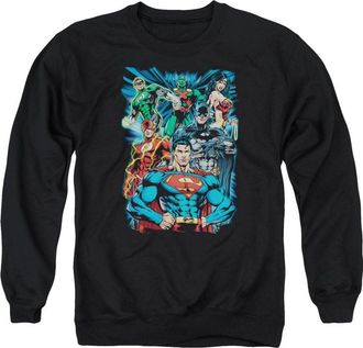 Gildan Justice League of America Justice Is Served Adult Crewneck Sweatshirt