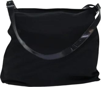 Gucci Pre-owned Nylon Schoudertas - Dames - Vintage Schoudertas - Zwart - ONE Size - Nylon - Vintage