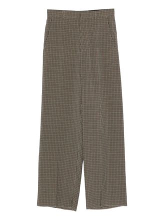 Balenciaga checked trousers - Bruin