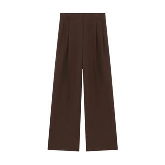Iro Wide Trousers, female, Brown, Size: L Helis Trousers